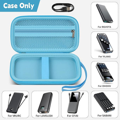 Portable Bank Charger Case for SABANI for Charmast for OHOVIV for VRURC for YILANS for CFIAI for LOVELEDI for RGVOTA for Miday for RONEGN for POIYTL for IAPOS Fast Charging Battery(Blue)