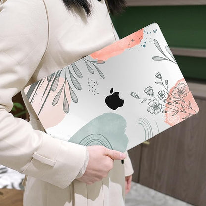 MEEgoodo for M4/M3/M2 MacBook Air 15.3 inch Case 2025 2024 2023, Case Fit Model (A3241/A3114/A2941) for MacBook Air 15 inch, Laptop Hard Shell with Keyboard Cover, Watercolor Floral 3