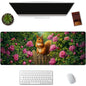 Kibue Turtle Gaming Mouse Pad Extended Desk Computer Keyboard Laptop Mouse Pads for Gaming Home Office Work, Large Long Desk Mat Mousepad with Non-Slip Rubber Base 31.5×11.8inch(17)