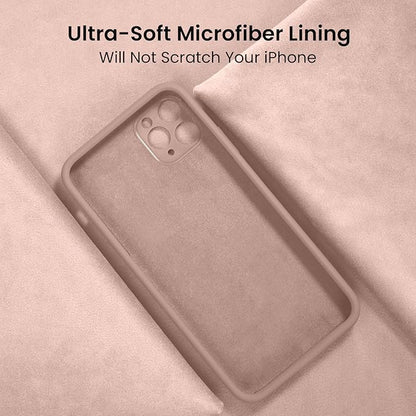 FireNova Designed for iPhone 13 Pro Max Case, Silicone [Camera Protection] Phone Case with [2 Screen Protectors], Soft Anti-Scratch Microfiber Lining Inside, 6.7 inch, Pinksand