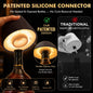 WILIT Wireless Bottle Lamp for Liquor Bottles, 3-Level Brightness LED Night Lights, Wine Lamp for Home Decor, Unique Table Lamp with RGB Lights, Rechargeable Bottle Lights for Bedroom, Black