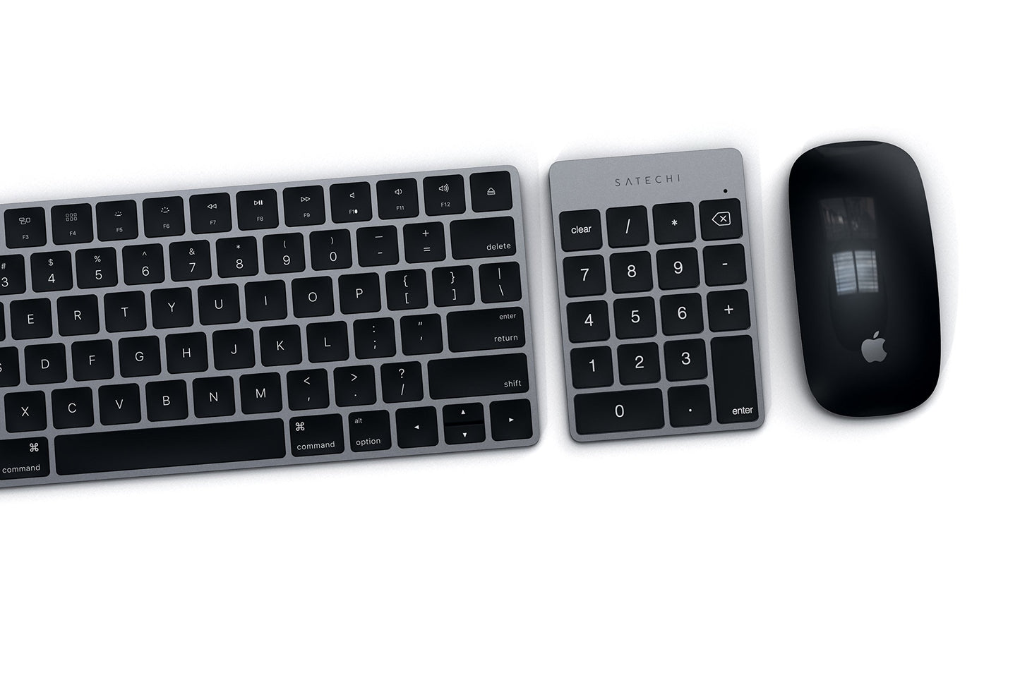 Satechi Slim Aluminum Bluetooth Keypad, 18-Key Number Pad, Space Gray