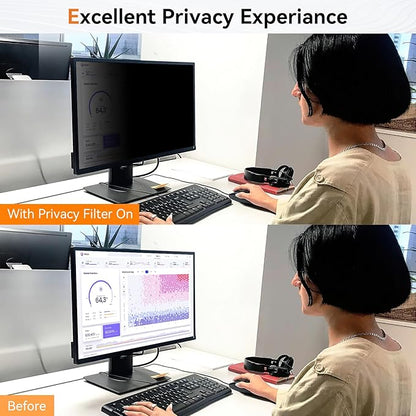 [2-Pack] 34 Inch Computer Privacy Screen for 21:9 Aspect Ratio Widescreen Monitor, Eye Protection Anti Glare Blue Light Computer Monitor Privacy Filter, Removable Anti-Scratch Screen Protector Film 34