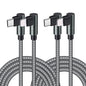 USB C to Lightning Cable MFi Certified PD Fast iPhone 12 Charging 6ft Cable 90 Degree Type C Charger Cord Compatible with iPhone 13/12/12 ProMax/12Mini/11 Pro Max/X/XS/XR/8, iPad 8th (Grey) …