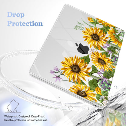 Lepeoac Case for 2026/2025/2024/2023 MacBook Air 15-inch Laptop Release M5 A3448 /M4 A3241 /M3 A3114 /M2 A2941, Stylish Protective Hard Shell Cover for MacBook Air 15.3 inch, Sunflowers