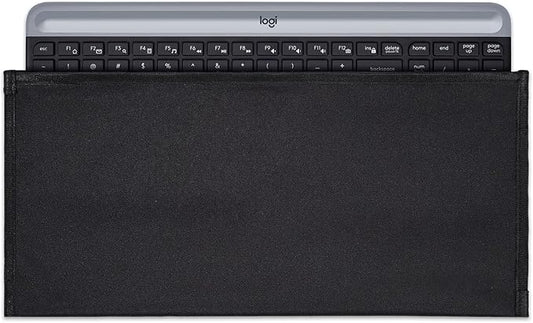 Keyboard Anti Dust Bag Sleeve Pouch for 60%-80% Keys Keyboard, Logitech/Redragon/Havit/Keychron/RK ROYAL KLUDGE/MageGee/Apple Magic Universal Wireless/Wire Computer/Gaming Keyboard Case Cover-Black