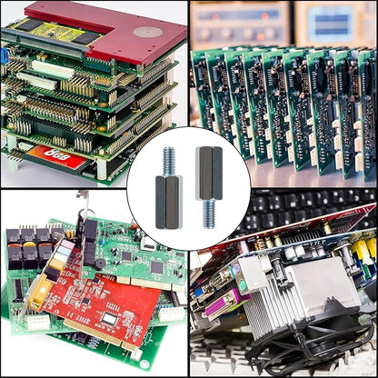 Kado Wall Mount Spacer Adapter Set for Desktop/Portable Monitor, 64pcs M4x14mm Hex Stainless Steel Standoff Spacer Screw Nut Bolt Motherboard Prototyping Accessories for PCB, Computer & Circuit Board