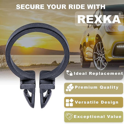Rexka 30 pcs Wire Routing Clips 3/4"