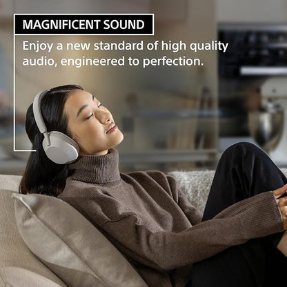 Sony WH-1000XM5 Premium Noise Canceling Headphones, Auto NC Optimizer, 30-Hour Battery, Alexa Voice Control, Silver