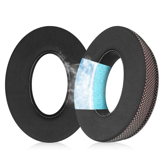 Ice Gel Headphones Replacement Ear Pads for Bose qc45 Replacement Ear Pads - qc35&qc35 ii Replacement Ear pads/qc25 Replacement Ear Pads - Black/Orange