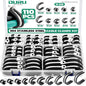 OURU 5/16 Inch Cable Clamps, Rubber Coated Insulated Clamps, 30pcs, 8mm