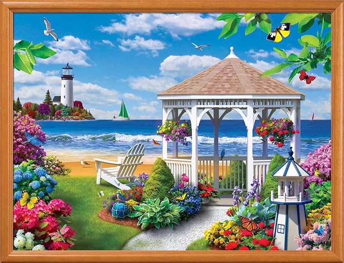 Masterpieces 300 Piece EZ Grip Jigsaw Puzzle - Oceanside View - 18"x24"