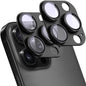 SHANG PIN JIA 2 Pack Camera Lens Protector for iPhone 16 Pro/16 Pro Max,[Not Easy to Breakn ] AR Tempered Glass Strong Adsorption Metal Camera Cover Screen-Black