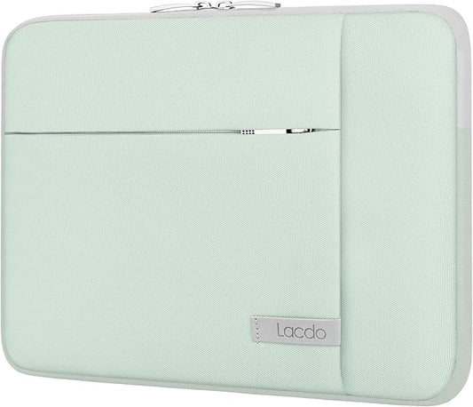 Lacdo Chromebook Case 11 Inch Laptop Sleeve for 11 Inch Acer HP Lenovo Dell Samsung ASUS Chromebook Spin 3 11, 13 inch New Surface Pro 11 Copilot+PC / 10 9 8 X, 11.6" MacBook Air Computer Bag, Green