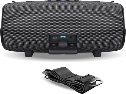 TREBLAB Ultra Loud Wireless Speaker - 60W Stereo Sound with Deep Bass, 20H Playtime, Powerbank, Waterproof, Loudest Portable Bluetooth Speaker for Home, Outdoor Party, Beach, Work, Travel, HD-Max