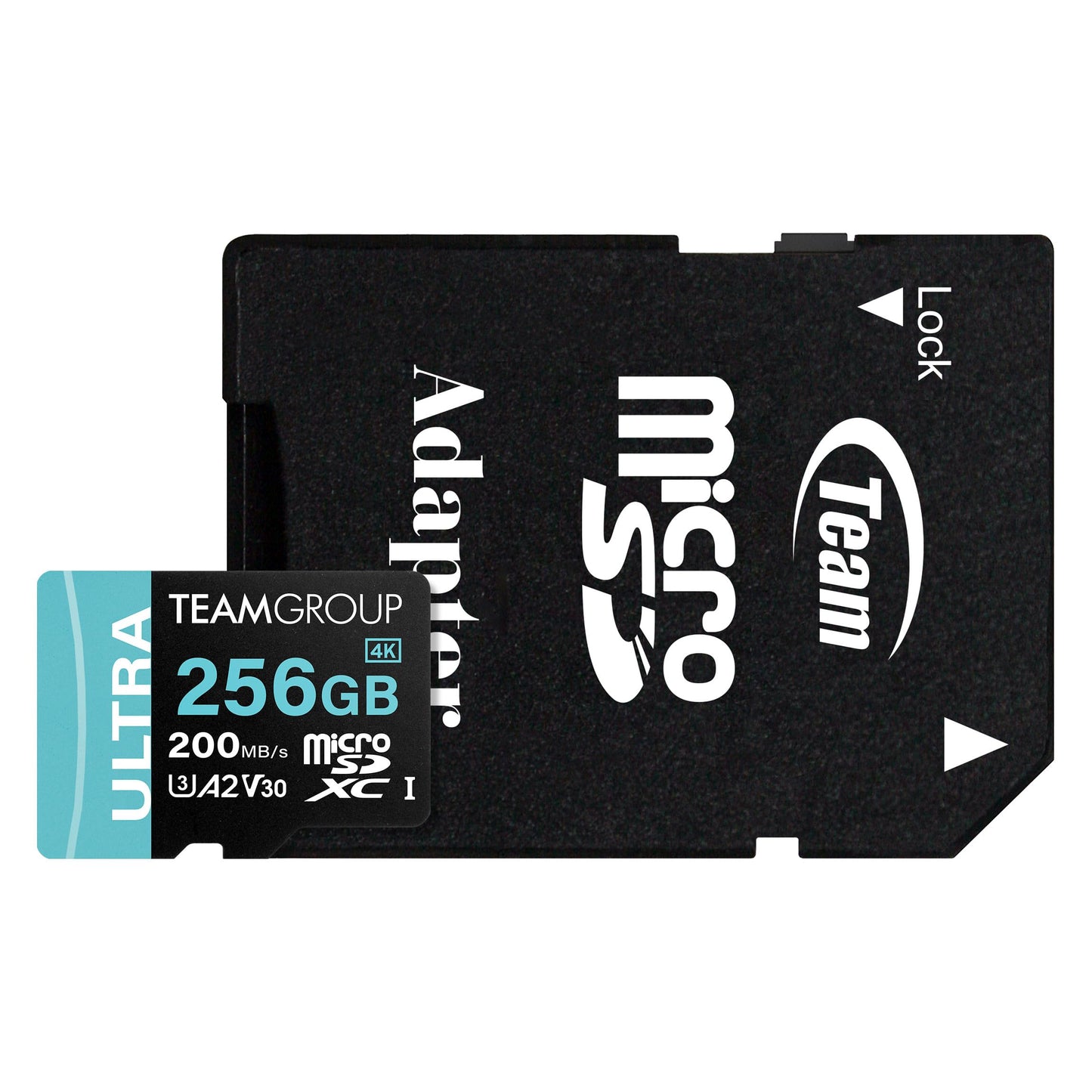 TEAMGROUP A2 Ultra Card 256GB MicroSDXC UHS-I U3 A2 V30, R/W up to 200/150MB/s for Nintendo-Switch1, Steam Deck, Gaming Devices, Tablets, Smartphones, 4K Shooting, with Adapter TULMSDX256GIA2V3022503