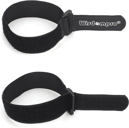 12 Pack 1 x 12 Inches Hook and Loop Reusable Fastening Cable Tie Down Straps by Wisdompro - Reusable, Durable Functional Ties to Keep Your Home, Office, Workspace from Tangled Messes of Cords