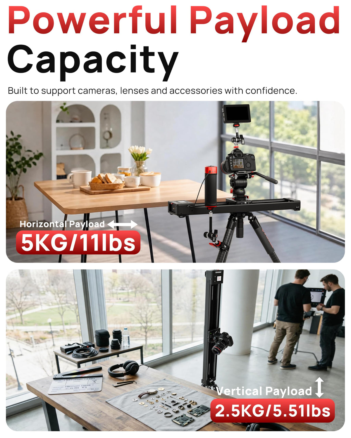 IFOOTAGE Shark Slider Nano II-660 Motorized Camera Slider (26 inch/66cm) – App & Touchscreen Control, AI Face Tracking, 360° Pan, DJI RS Compatible,7.7lb Payload, for Time Lapse & Video Production