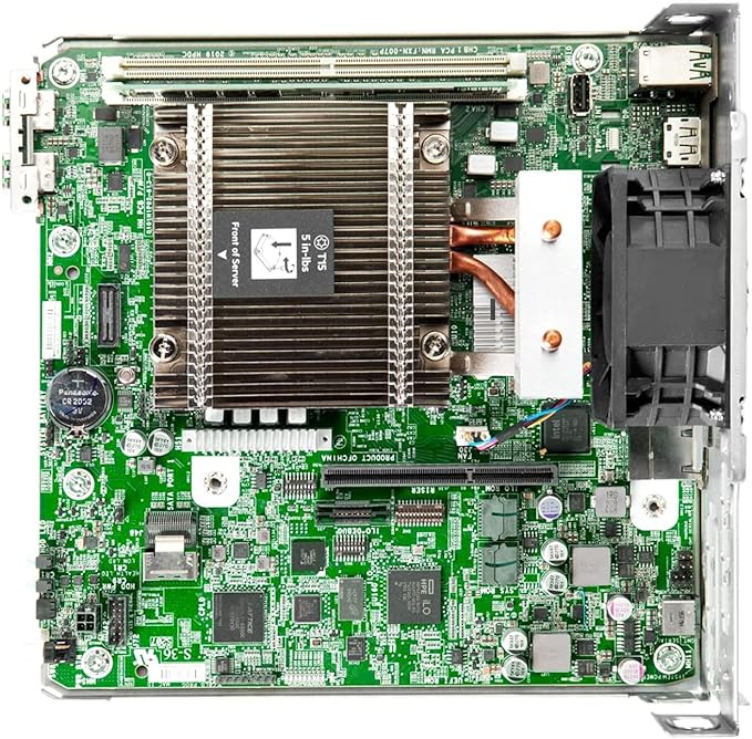 Hewlett Packard Enterprise HPE ProLiant MicroServer Gen10 Plus v2 Ultra Micro Tower Server for Small Business, Xeon E-2314 2.8GHz, 64GB Memory, 32TB HDD Storage, RAID, iLo, Server 2022 Essentials