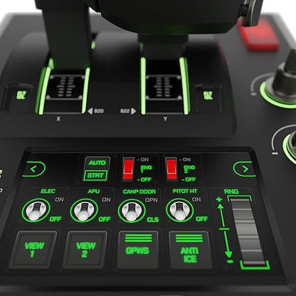 Turtle Beach VelocityOne Flightdeck Universal HOTAS Simulation System Joystick & Throttle for Air & Space Combat Simulation For Windows 10 & 11 PCs – Touch Display & Buttons, 139 Programmable Controls