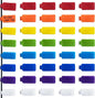 Mr-Label – 40 Pcs 0.78" x 3.54" Hook and Loop Cable Labels –Cord Tags – Upgraded Writable Cable Wraps for Clear Writing - Writable Wire Labels for Cable Management | Electronics Computers (8 Colors)