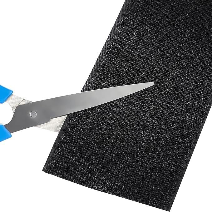 Cable Floor Strip Cord Cover Grip Floor Cable Protector Carpet Cable Management, Keep Cables Organized, Protect Cords and Prevent a Trip Hazard, 3 Inch x 10 Feet (60 Feet, Black)