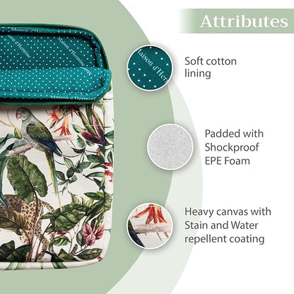 Maison d'Hermine Laptop bag with front pocket Stain and water repellent Cotton canvas