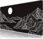 Black and White Mountain Large Mouse Pad,Gaming Keyboard Desk Pad,Extended Mouse Mat Non-Slip Rubber Base with Stitched Edges for Office Game Home XXL 35.4"x15.7"