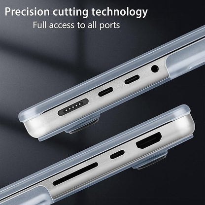 for MacBook Pro 16 inch Case 2021 2022 2023 2024 Release A3186 A3403 M4 A2991 M3 A2780 M2 A2485 M1 Pro/Max, Hard Shell Case with Screen Protector & Keyboard Cover, Engraving Moon