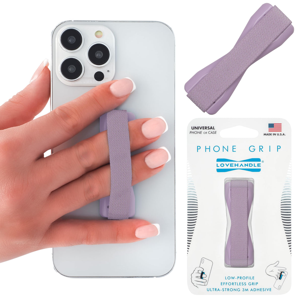 LOVEHANDLE Original Universal Phone Grip - Black and White Checkered