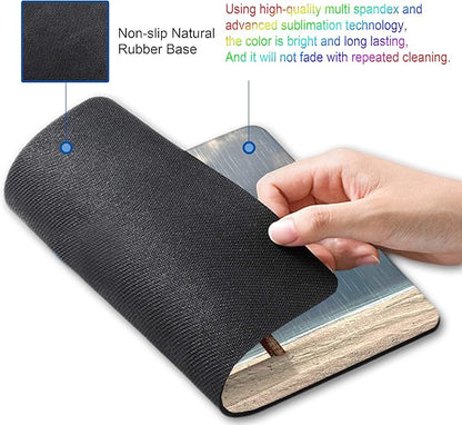 Elephant and Dog Mouse pad Personalized Computer Mouse Pads Office Decoration Accessories Gift Non-Slip Rubber Mousepad for Laptop 9.5 x 7.9 in