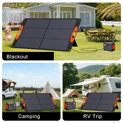 SOKIOVOLA N-Type 16BB 100W Portable Solar Panel 18V ETFE Portable Foldable Solar Charger NextGen 25% High Conversion Folding Solar Panel for Camping Outdoor RV