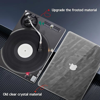 for MacBook Pro 16 inch Case 2021 2022 2023 2024 Release A3186 A3403 M4 A2991 M3 A2780 M2 A2485 M1 Pro/Max, Hard Shell Case with Screen Protector & Keyboard Cover, DJ Turntable