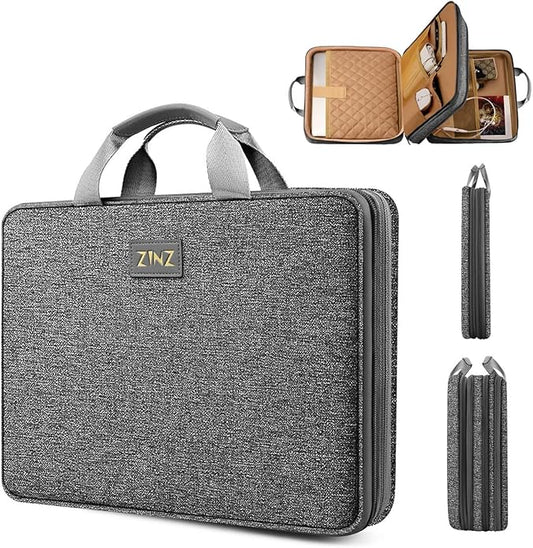 ZINZ Laptop Case Computer Sleeve Briefcase with Multi-pockets for 11.6 12.9 13 13.3 14 15 15.6 16 inch Notebooks