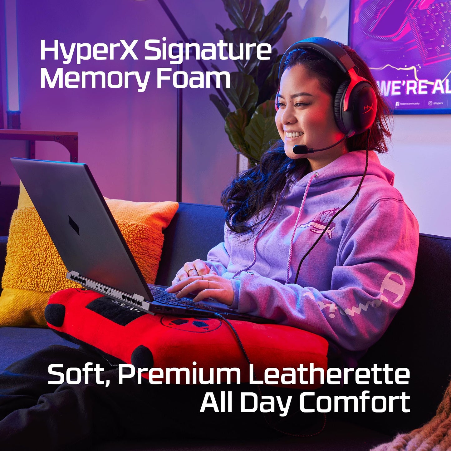 HyperX Cloud III – Wired Gaming Headset, PC, PS5, Xbox Series X|S, Angled 53mm Drivers, Spatial Audio, Memory Foam, Durable Frame, Ultra-Clear 10mm Mic, USB-C, USB-A, 3.5mm – Black/Red
