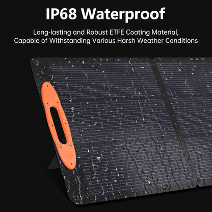 SOKIOVOLA N-Type 16BB 100W Portable Solar Panel 18V Mono ETFE Foldable Solar Panel,25% High Efficiency IP68 Waterproof for Camping Outdoor RV Blackout