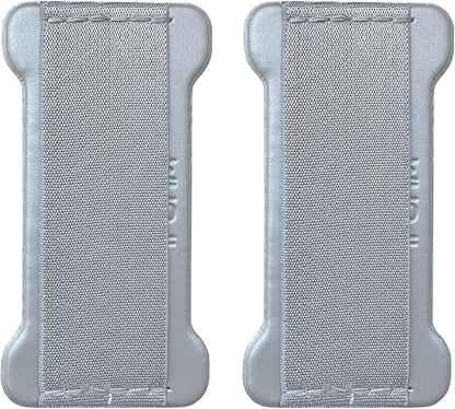 Universal Phone Grip for Smartphones& Mini Tablets - Phone Holder for Hand for Back of Phone - Wireless Charging Compatible (Silver) -2Pack