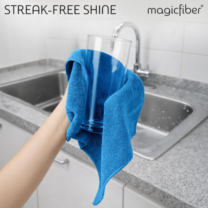 MagicFiber Microfiber Cleaning Cloth, Rags & Dish Towels, 12pk, Large 13x11