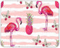 Non-Slip Rubber Mouse Pad， Watercolor Flamingos and Pineapple and Butterflies Mouse pad (9.5 inch x 7.9 inch) …