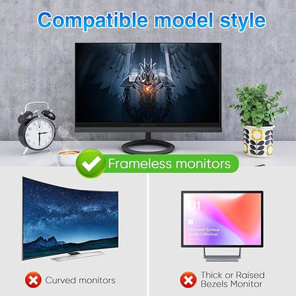 Magnetic Computer Privacy Screen 24 Inch, Removable Hanging Privacy Screen Shield for Frameless Monitor 16:9 Widescreen, Anti Blue Light Privacy Filter, Anti-Glare Protector