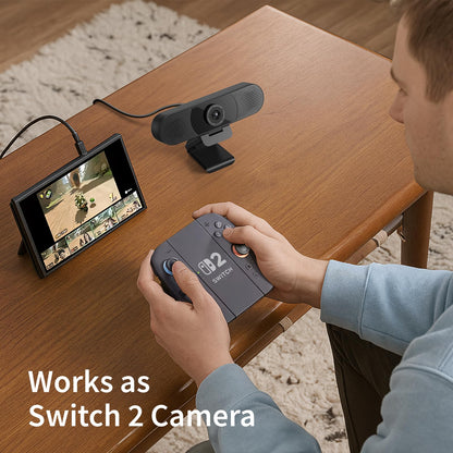 EMEET 1080P Webcam with Microphone, C960 Web Camera 2 Mics Streaming Webcam