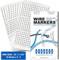 Premium Wire Marker Book for Cable Management, Vinyl-Coated, High-Tack Adhesive, Electric Panel Wire Label Stickers - 10 Pages, 1 Book, Numbered 0-9 (Pack of 1)