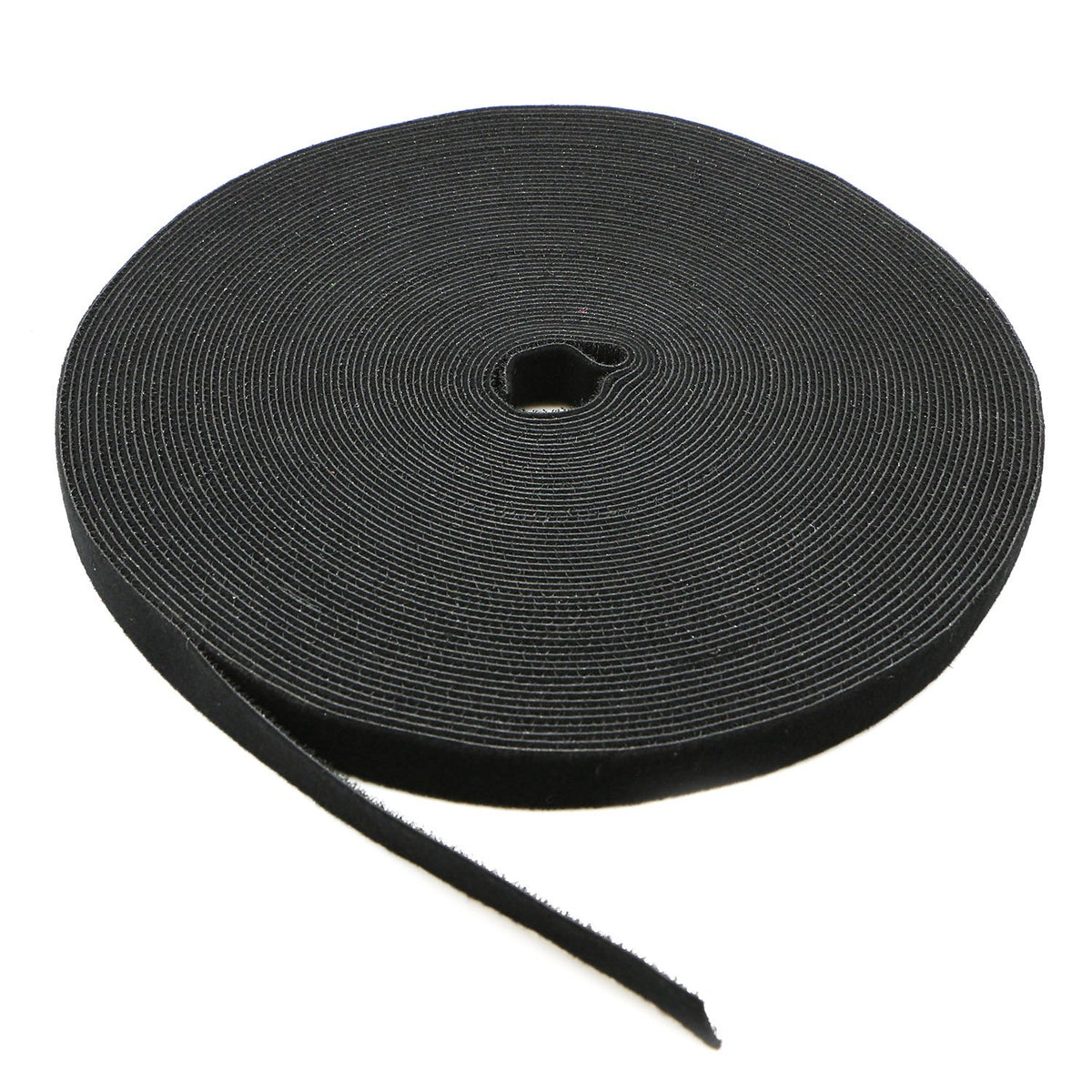 Saisn Reusable Fastening Tape Cable Ties 3/4 Inch Double Side Hook Roll (25 Yard, Grey)