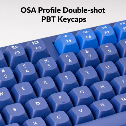 Keychron Q3 QMK/VIA Wired Custom Mechanical Keyboard, Full Aluminum TKL Layout, Programmable Macro with Hot-swappable Gateron G Pro Brown Switch, Compatible with Mac Windows Linux (Blue)
