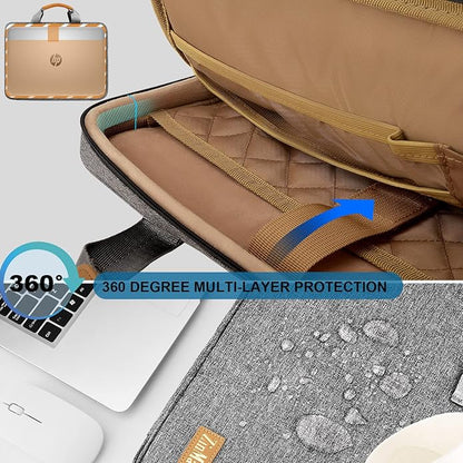 ZINZ Laptop Case Computer Sleeve Briefcase with Multi-pockets for 11.6 12.9 13 13.3 14 15 15.6 16 inch Notebooks