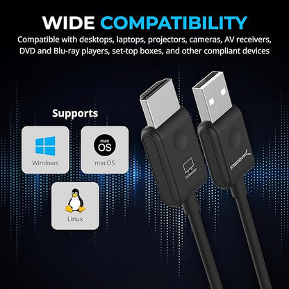 SABRENT Wireless HDMI Transmitter and Receiver 100FT/30M Seamless FHD Quality (1080p@60Hz) Plug and Play, Stream Video from PCs, Laptops to TVs, Projectors and More (DA-H1R1)