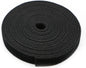 Reusable Fastening Tape Cable Ties 3/4 Inch Double Side Hook Roll (5 Yard, Black)