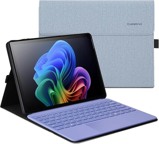 Omnpak Case for Microsoft Surface Pro 12" 2025, Multi-Angle Stand