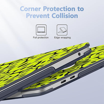 Case for MacBook Pro 13 inch with/Without Touch Bar (2016-2022, M2 A2338 M1 A2289 A2251 A2159 A1989 A1706 A1708), Hard Shell + Keyboard Cover + Dust Plug, Distorted Emoticon