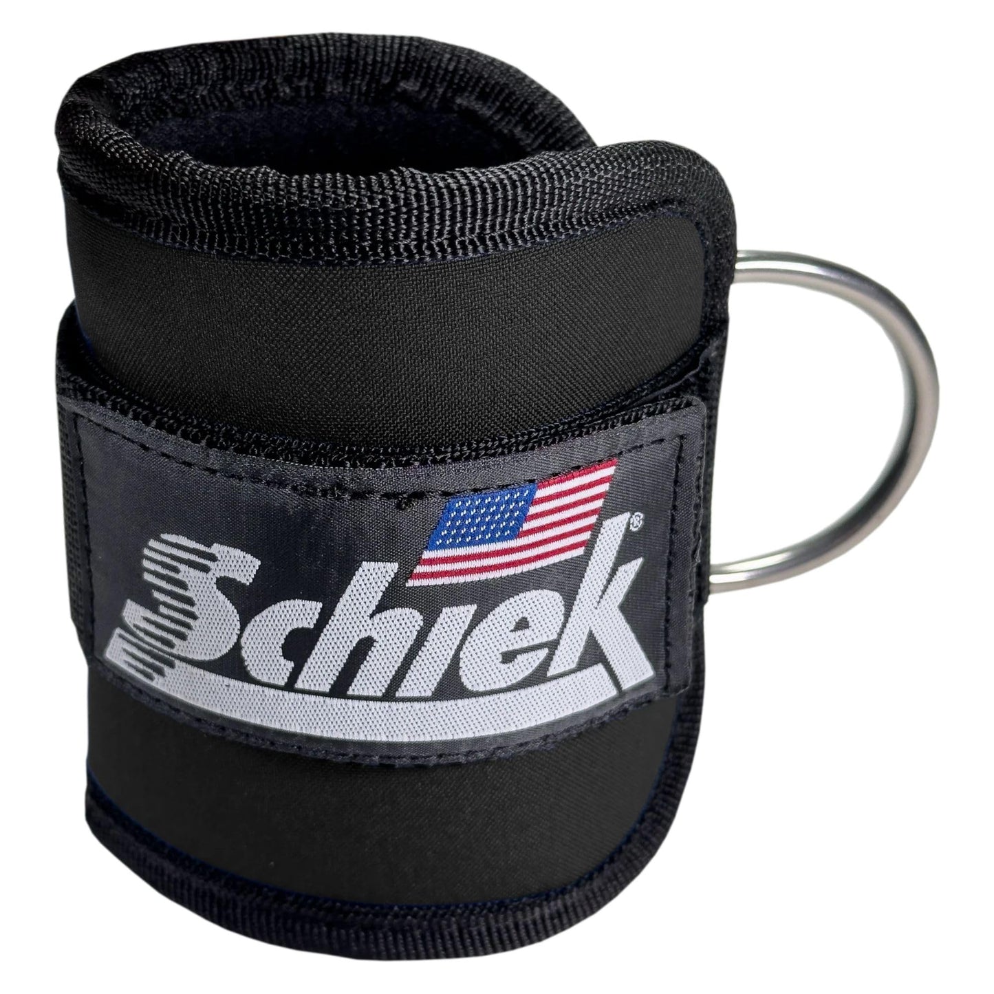 Schiek Sports 1707 Ankle Cuffs - Ideal for Glute Kickbacks and Cable Machine Workouts - Durable and Built To Last